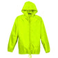 3pc Set Adult Spray Jacket Outdoor Rain Hi Vis Poncho Waterproof - Fluoro Lime