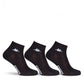 Kappa Mens Ankle Socks - Black - 1 Pack of 3 - EU 39-41