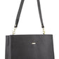 Morrissey Womens Italian Structured Leather Cross Body Bag Handbag Ladies - Black