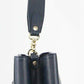 Morrissey Ladies Italian Structured Leather Cross Body Handbag Bag Womens - Navy