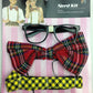 NERD COSTUME KIT Set Geek Glasses Fancy Dress Retro Funny Braces Bow Tie Party