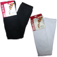 2 Pairs Ladies Over The Knee Socks Plain Black + White High Thigh Long Stockings