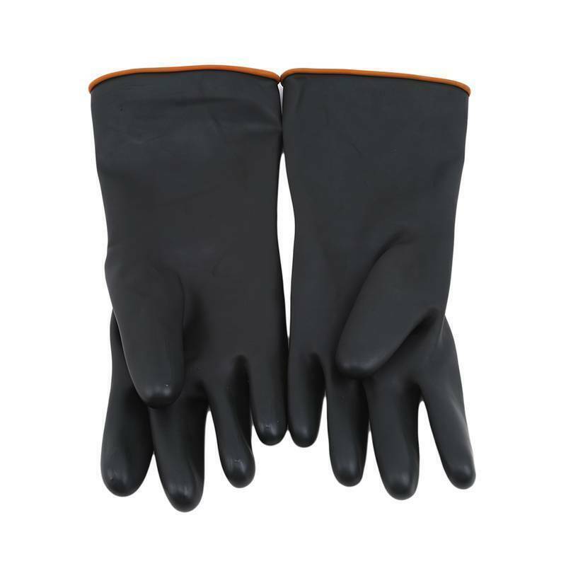 Latex Gloves Rubber PPE Industrial Anti Chemical Acid Heavy Duty