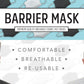 6x Tigerplast Fabric Face Mask Washable Reusable Mask Protect Cover - Black