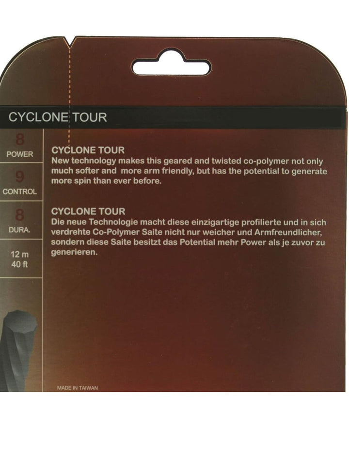 1 Pack Volkl Cyclone Tour 16g/1.30mm Tennis Racquet Strings - Red