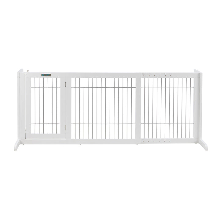 Freestanding Retractable Dog Barrier with Gate Small