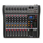 Hridz CT-80S Professional Audio Mixer – 8 Channels Bluetooth USB Mixer with Effects, 48V Phantom Power, and Built-in Sound Card, 8 Channels Audio Sound Mixer Mixing DJ Console USB with 48V Phantom Power