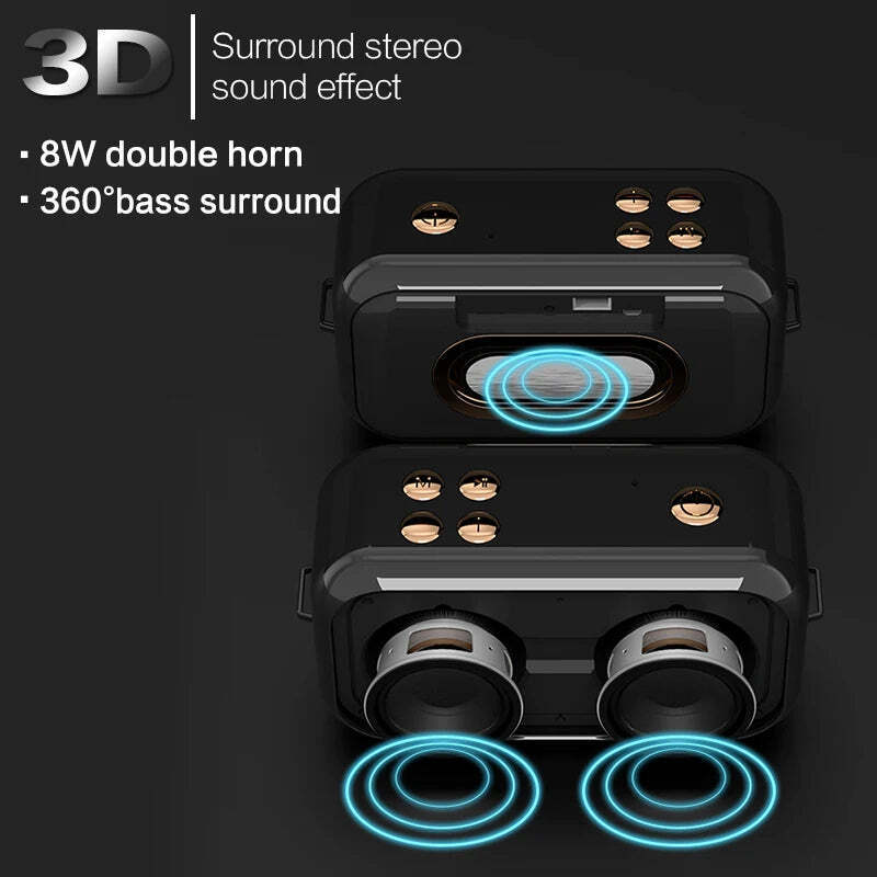 Retro Smart Wireless Speaker Portable for Desktop PC With High-Quality Stereo Hifi Sound