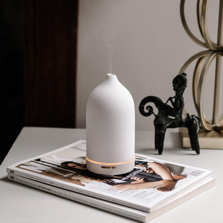 Ceramic Essential Oil Diffuser - Stone Matte Finish