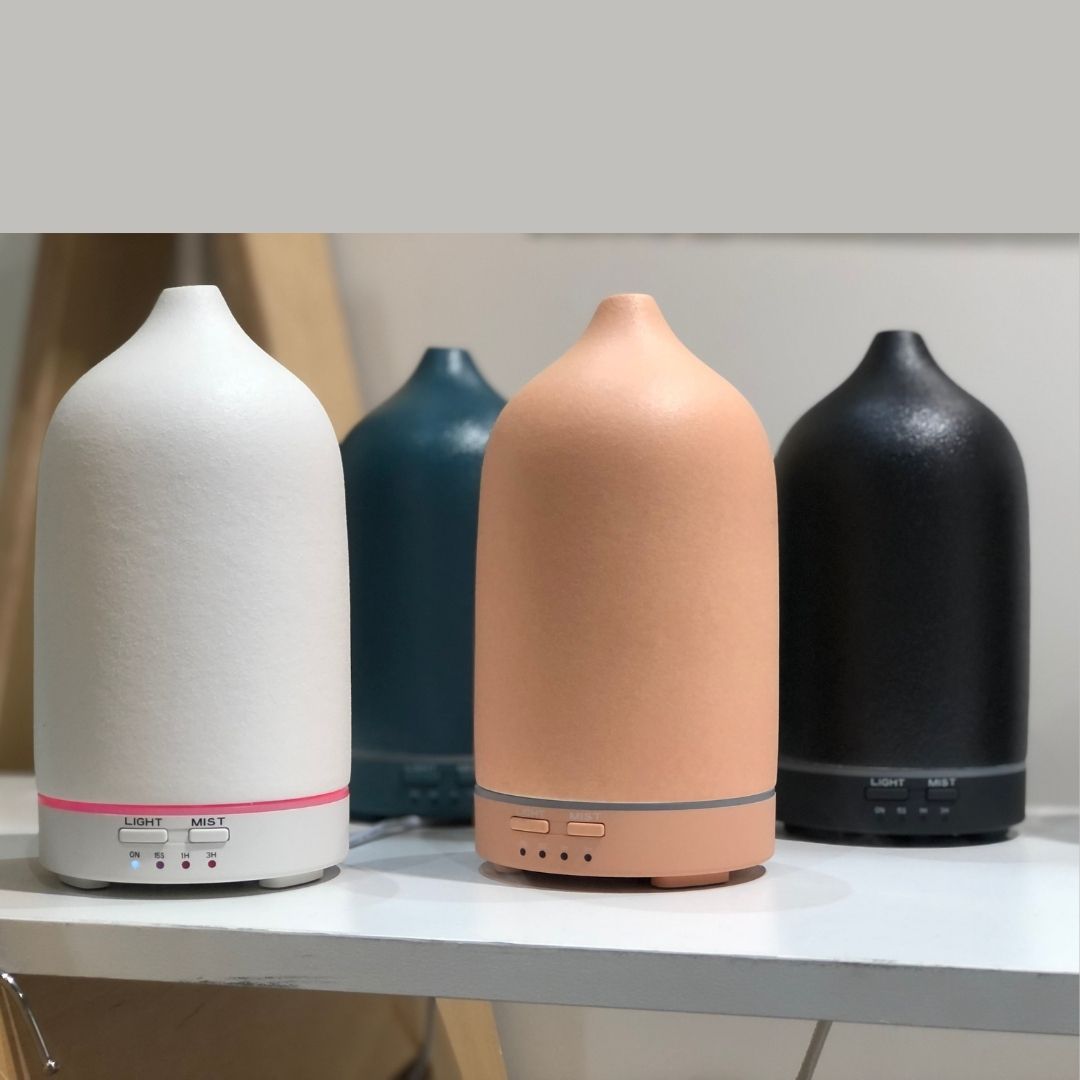 Ceramic Essential Oil Diffuser - Stone Matte Finish