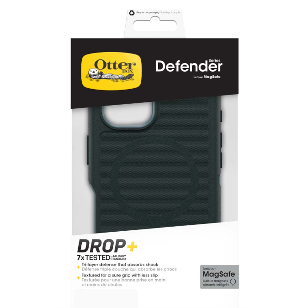 OtterBox Defender MagSafe Back Case for iPhone 16 - Green