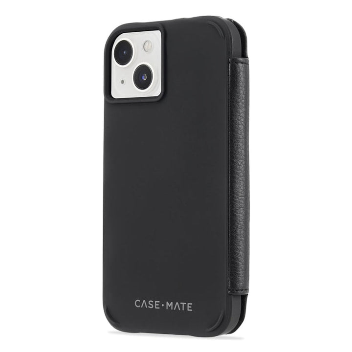 Case-Mate Tough Wallet Folio Case with MagSafe For iPhone 14 / iPhone 13 - Black