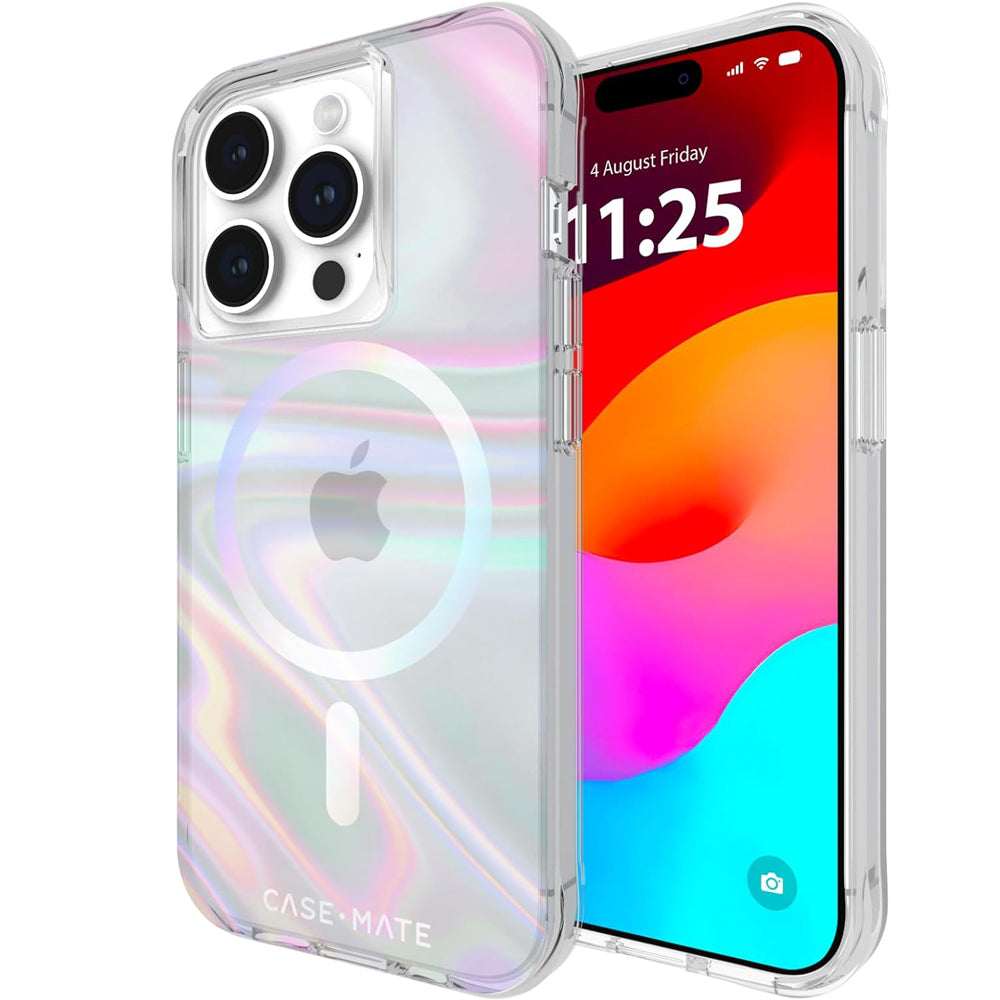 Case-Mate Soap Bubble Magsafe Case for Apple iPhone 15 Pro - Iridescent