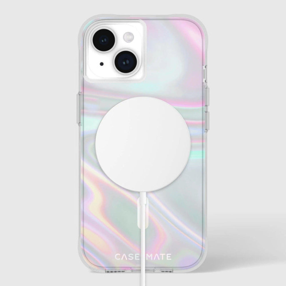 Case-Mate Soap Bubble MagSafe Case For iPhone 15 Plus - Iridescent