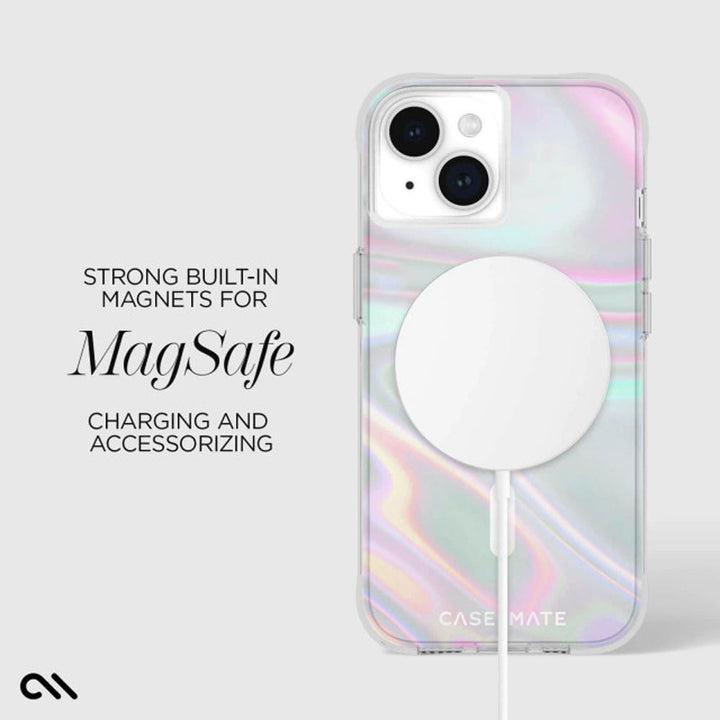 Case-Mate Soap Bubble MagSafe Case For iPhone 15 Plus - Iridescent