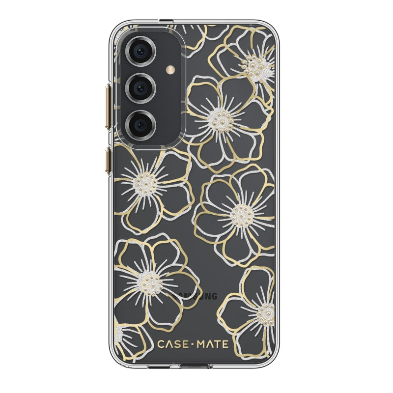 Case-Mate Floral Gems Case For Samsung Galaxy S24+ Gold