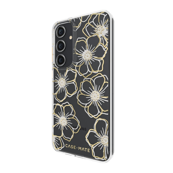 Case-Mate Floral Gems Case For Samsung Galaxy S24+ Gold