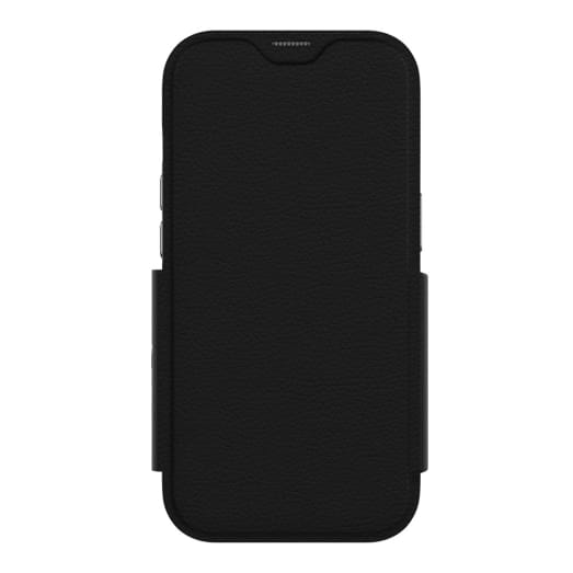 EFM Monaco Case Armour with ELeather and D3O 5G Signal Plus Technology For iPhone 13 (6.1")/iPhone 14 (6.1") - Black / Space Grey