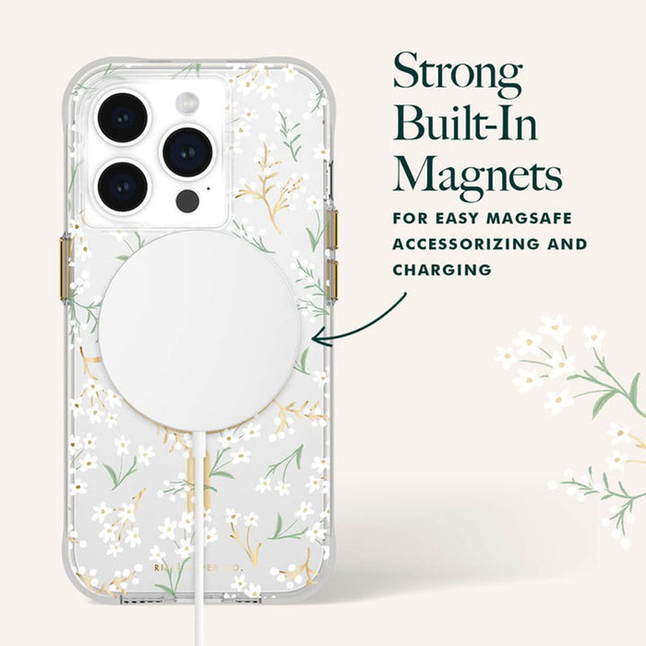 Case-Mate Rifle Paper Magsafe Case iPhone 15 Pro - Petite Fleurs