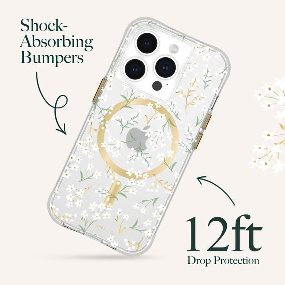 Case-Mate Rifle Paper Magsafe Case iPhone 15 Pro - Petite Fleurs