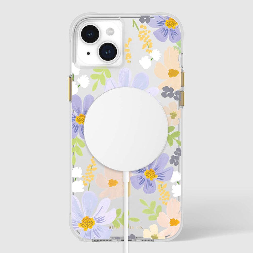 Case-Mate Rifle Paper MagSafe Case iPhone 15 Plus - Pastel Marguerite