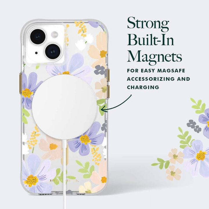 Case-Mate Rifle Paper MagSafe Case iPhone 15 Plus - Pastel Marguerite