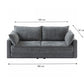 COMFY 3 Seater Sofa bed Queen Grey