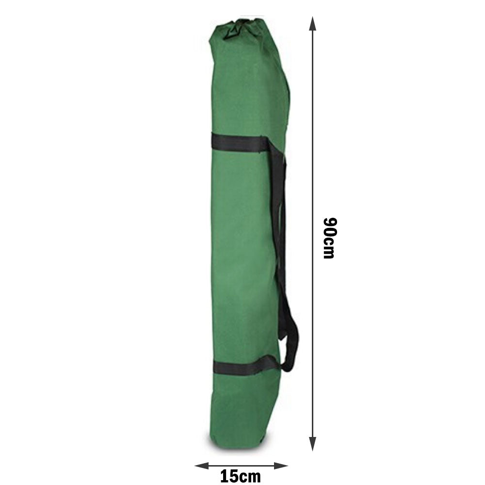 Camping Bed Folding Stretcher Light Weight w/ Carry Bag Camp Portable - green