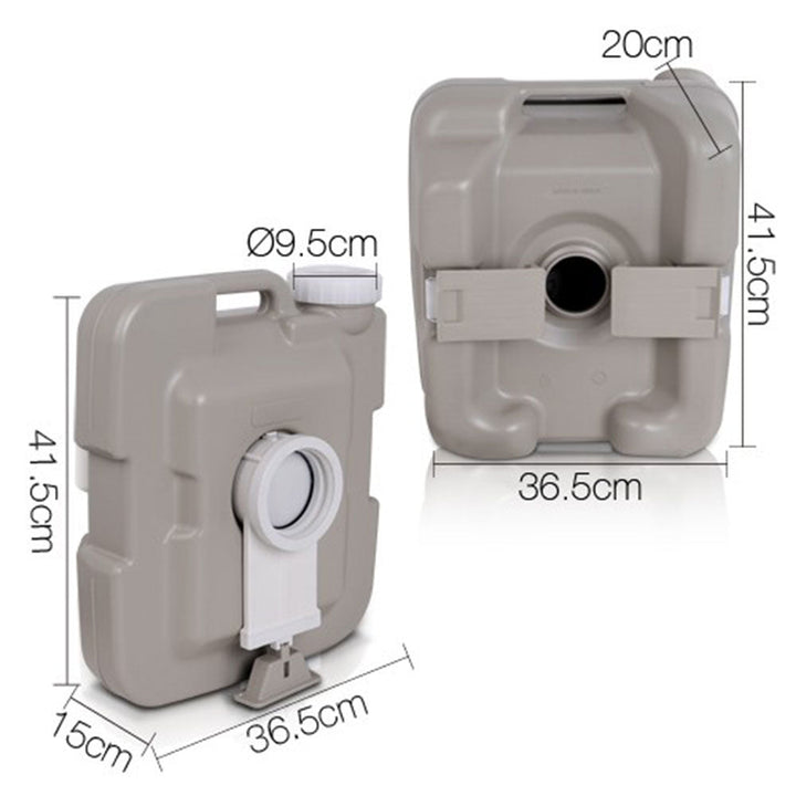 10L Outdoor Portable Camping Toilet Bonus Carry Bag