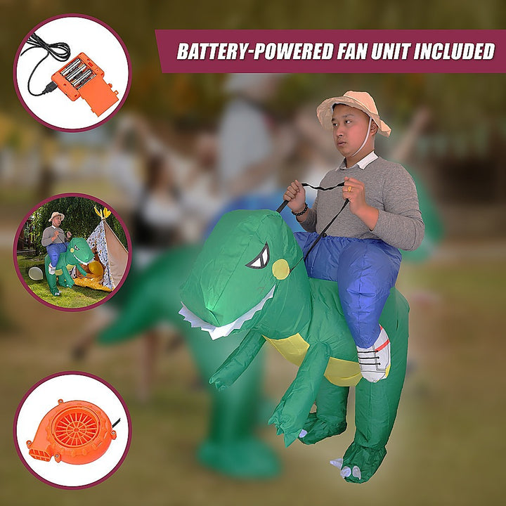 DINO Fancy Dress Inflatable Suit -Fan Operated Costume