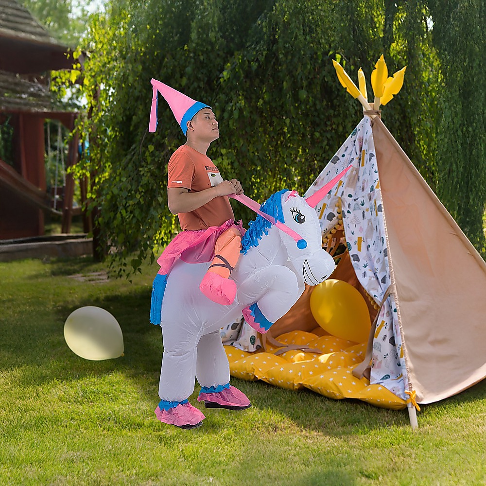 UNICORN Fancy Dress Inflatable Suit -Fan Operated Costume