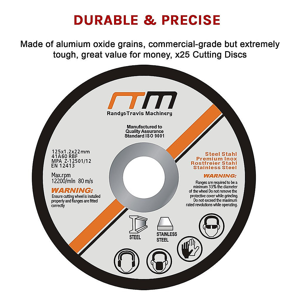 125mm 5" Cutting Disc Wheel for Angle Grinder x25