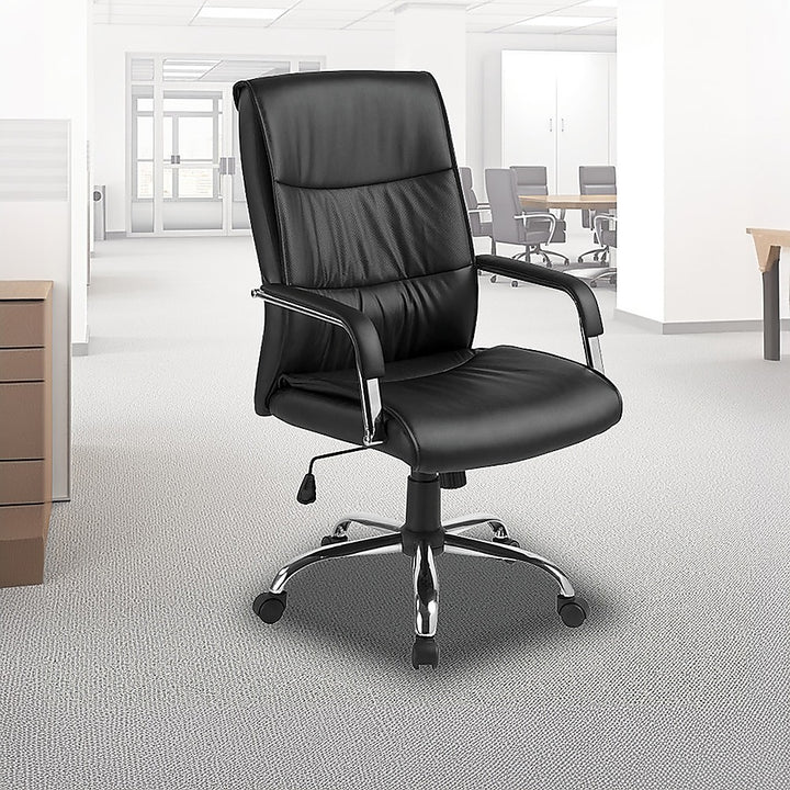 PU Leather Office Chair Executive Padded Black