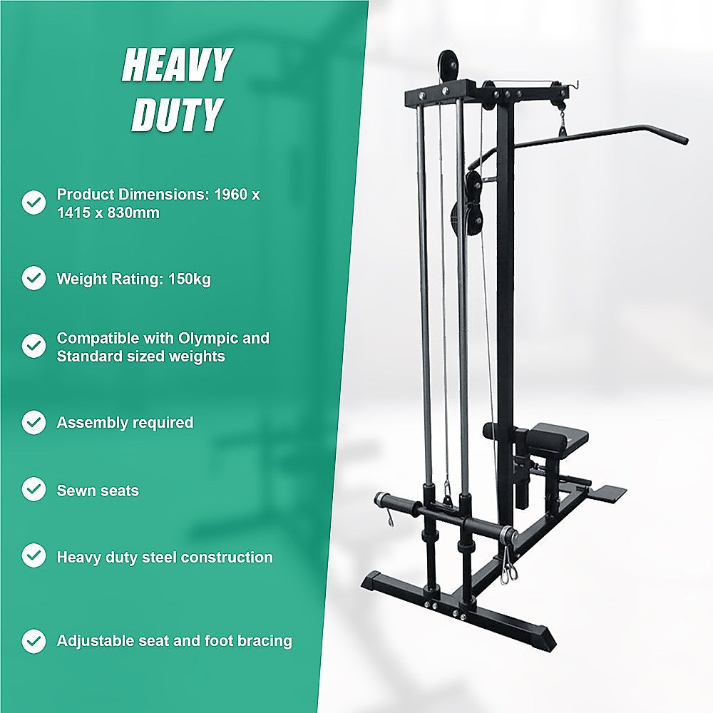 Lat PullDown Low Row Fitness Machine