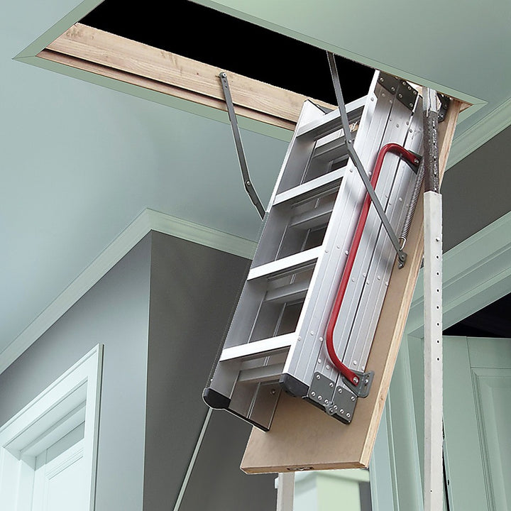 Deluxe Aluminium Attic Loft Ladder - 2700mm to 3050mm