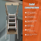 Deluxe Aluminium Attic Loft Ladder - 2700mm to 3050mm