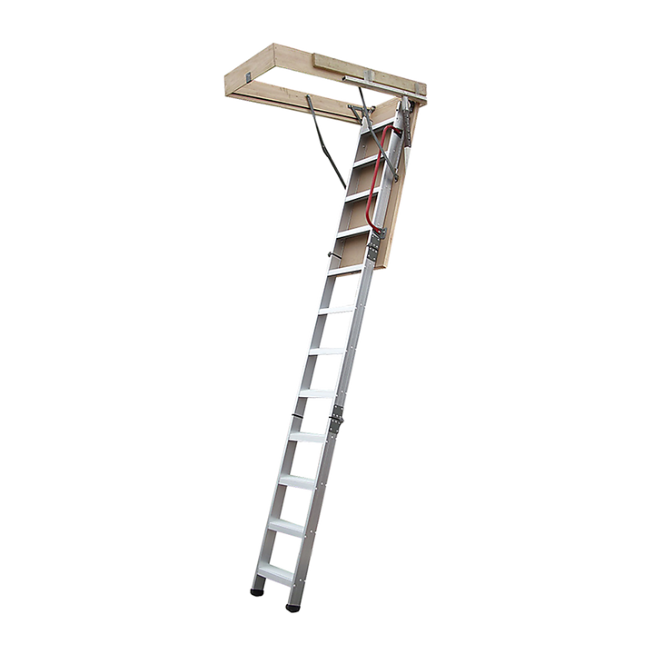 Deluxe Aluminium Attic Loft Ladder - 2700mm to 3050mm