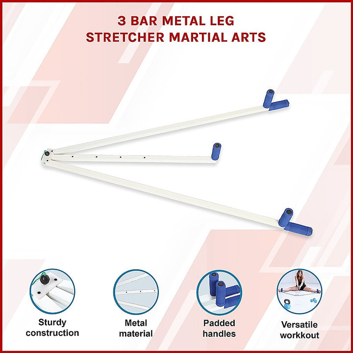 3 Bar Metal Leg Stretcher Martial Arts