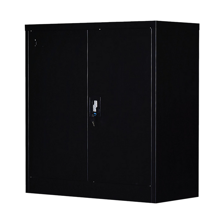 Two-Door Shelf Office Gym Filing Storage Locker Cabinet Safe