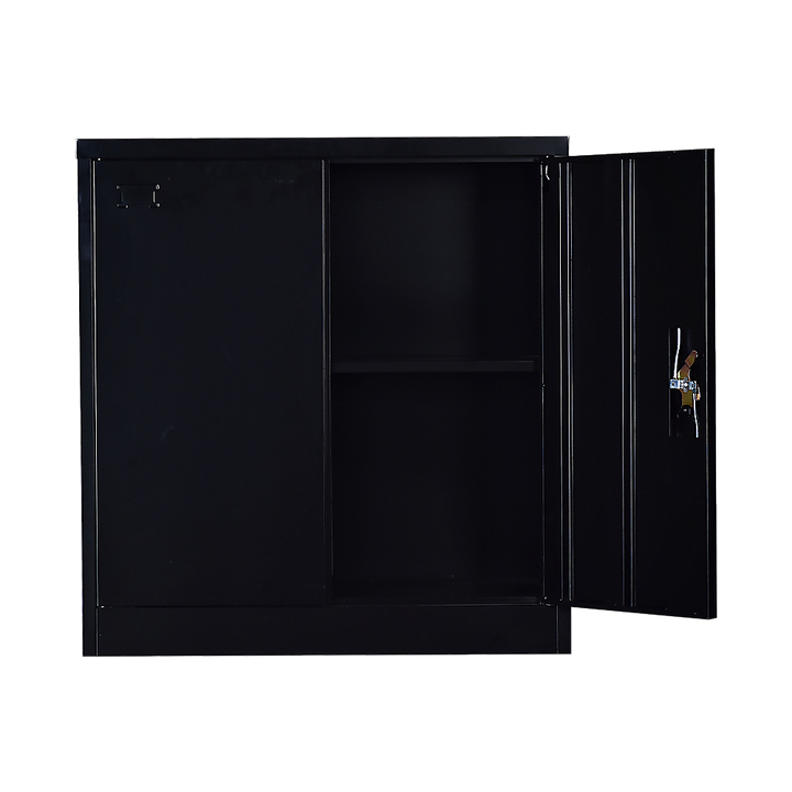 Two-Door Shelf Office Gym Filing Storage Locker Cabinet Safe