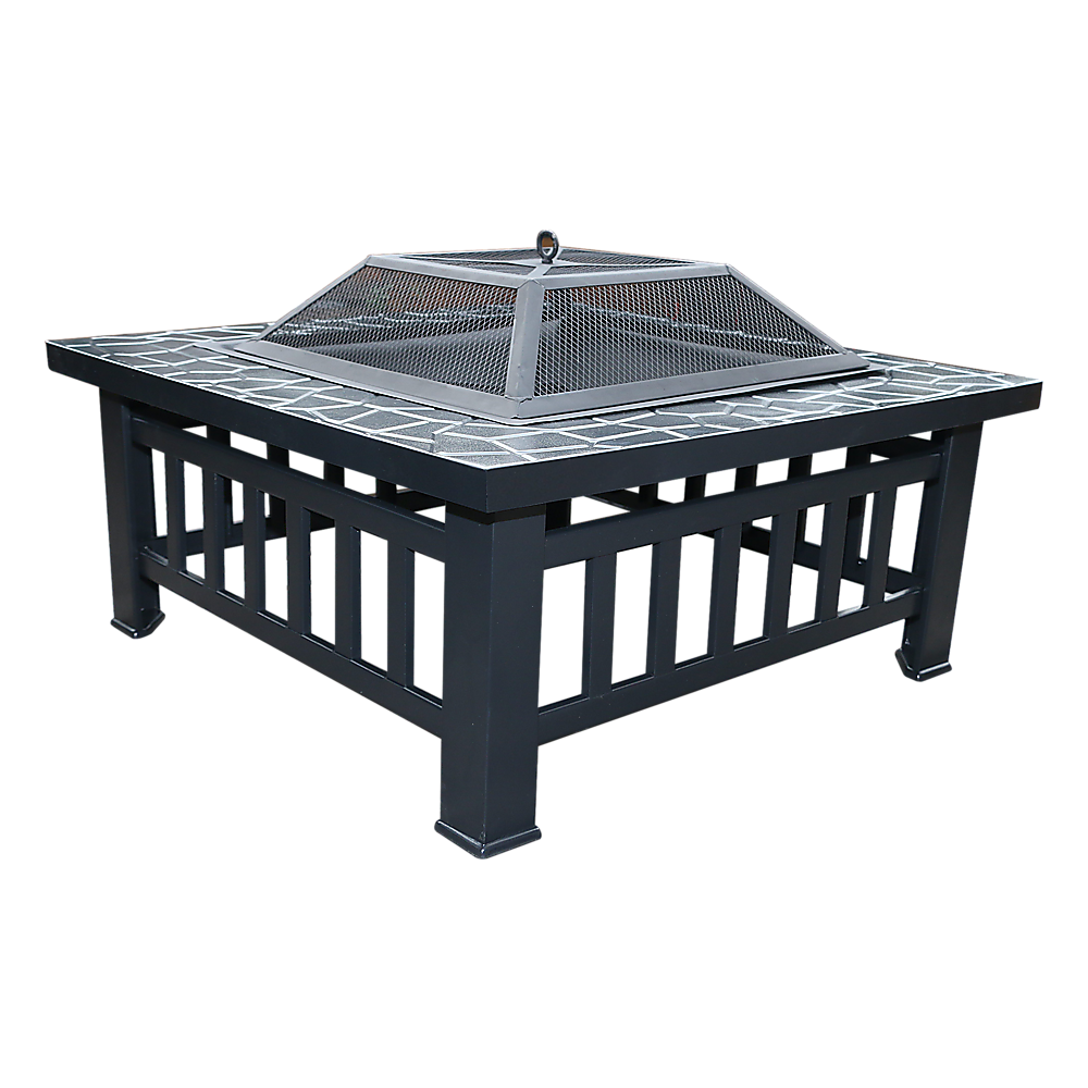 18" Square Metal Fire Pit Outdoor Heater