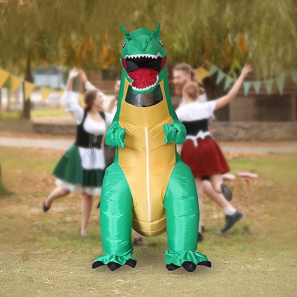 Dinosaur T-Rex Fancy Dress Fan Inflatable Costume Tyrannosaurus Suit