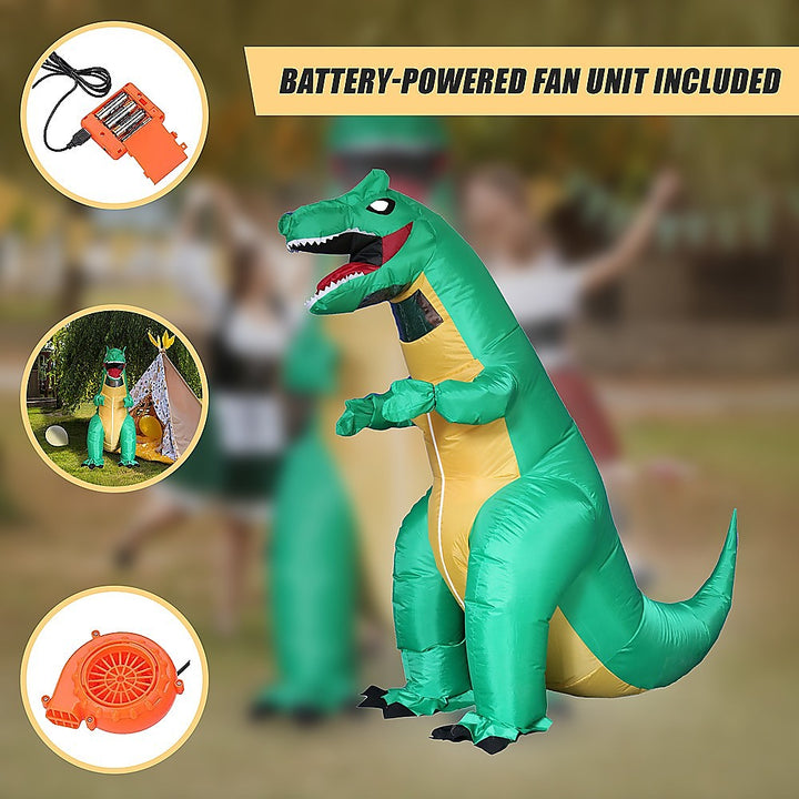 Dinosaur T-Rex Fancy Dress Fan Inflatable Costume Tyrannosaurus Suit