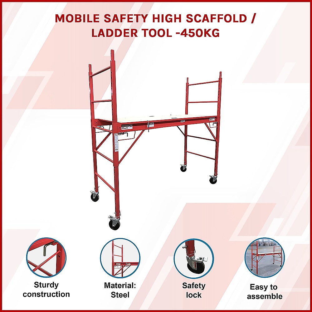 Mobile Safety High Scaffold / Ladder Tool -450KG