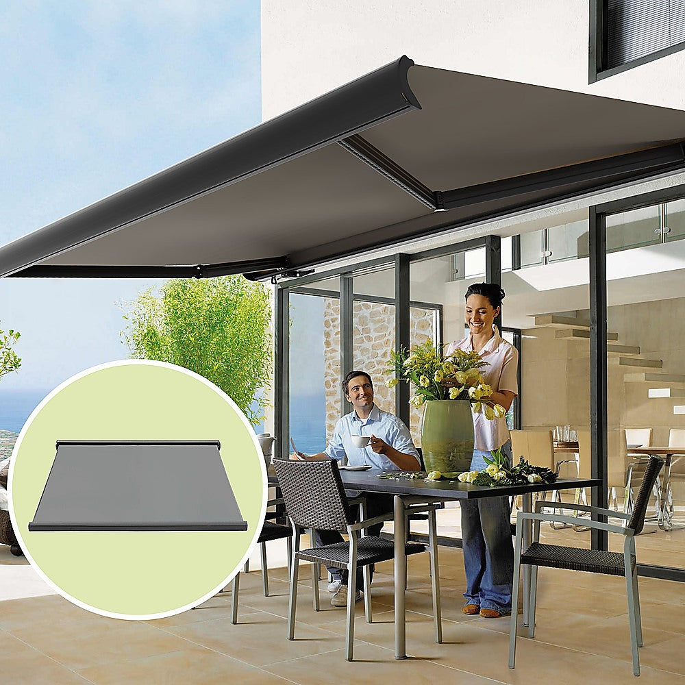 4.0m x 3.0m Retractable Folding Arm Awning Heavy Duty Full Cassette Motorised