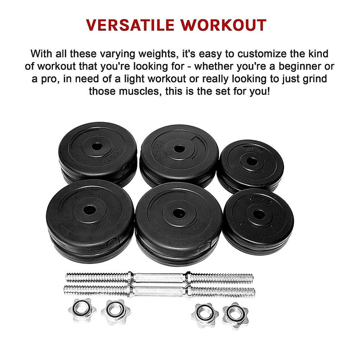 30KG Dumbbell Adjustable Weight Set