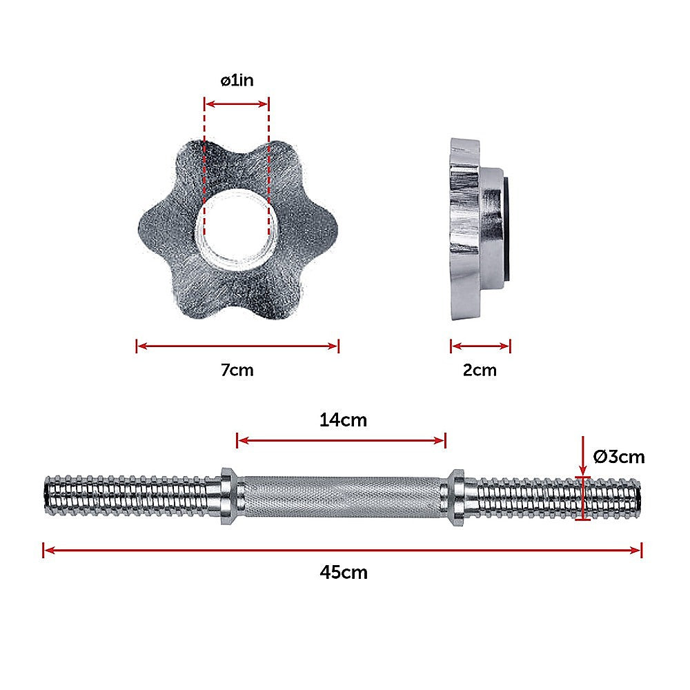 20KG Dumbbell Adjustable Weight Set