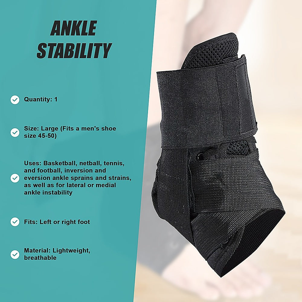 Ankle Brace Stabilizer - Ankle sprain & instability - LARGE