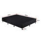 Palermo King Single Ensemble Bed Base Midnight Black Linen Fabric