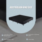 Palermo King Ensemble Bed Base Midnight Black Linen Fabric